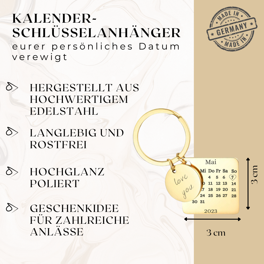 Kalender-Schlüsselanhänger