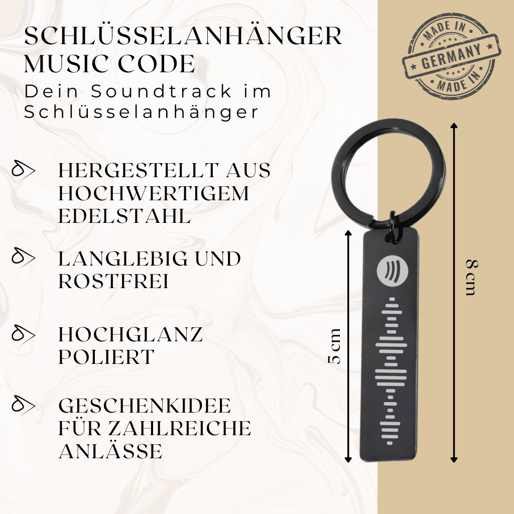 Schlüsselanhänger Spotify-Code